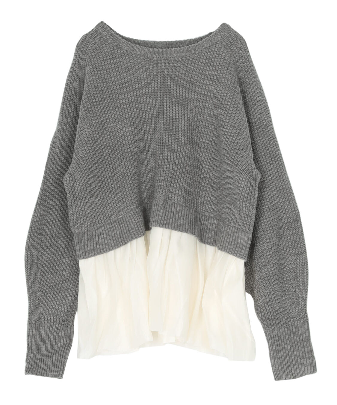 titivate「シアーペプラムドッキングニットプルオーバー」|ニット・セーター|