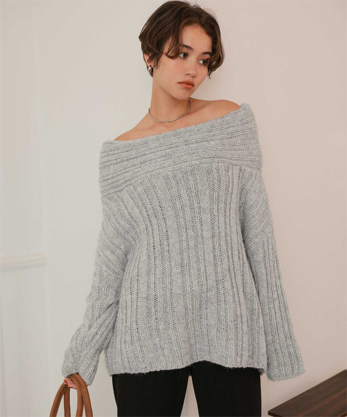 titivate「オフショルダールーズニット」|ニット・セーター|