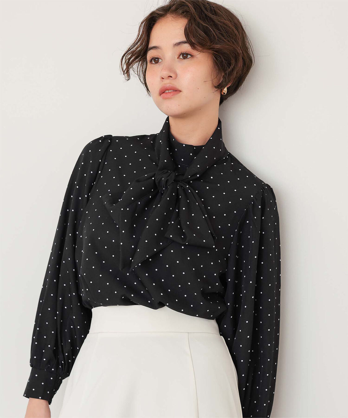 titivate「リボンボウタイブラウス」|シャツ・ブラウス|ブラック2