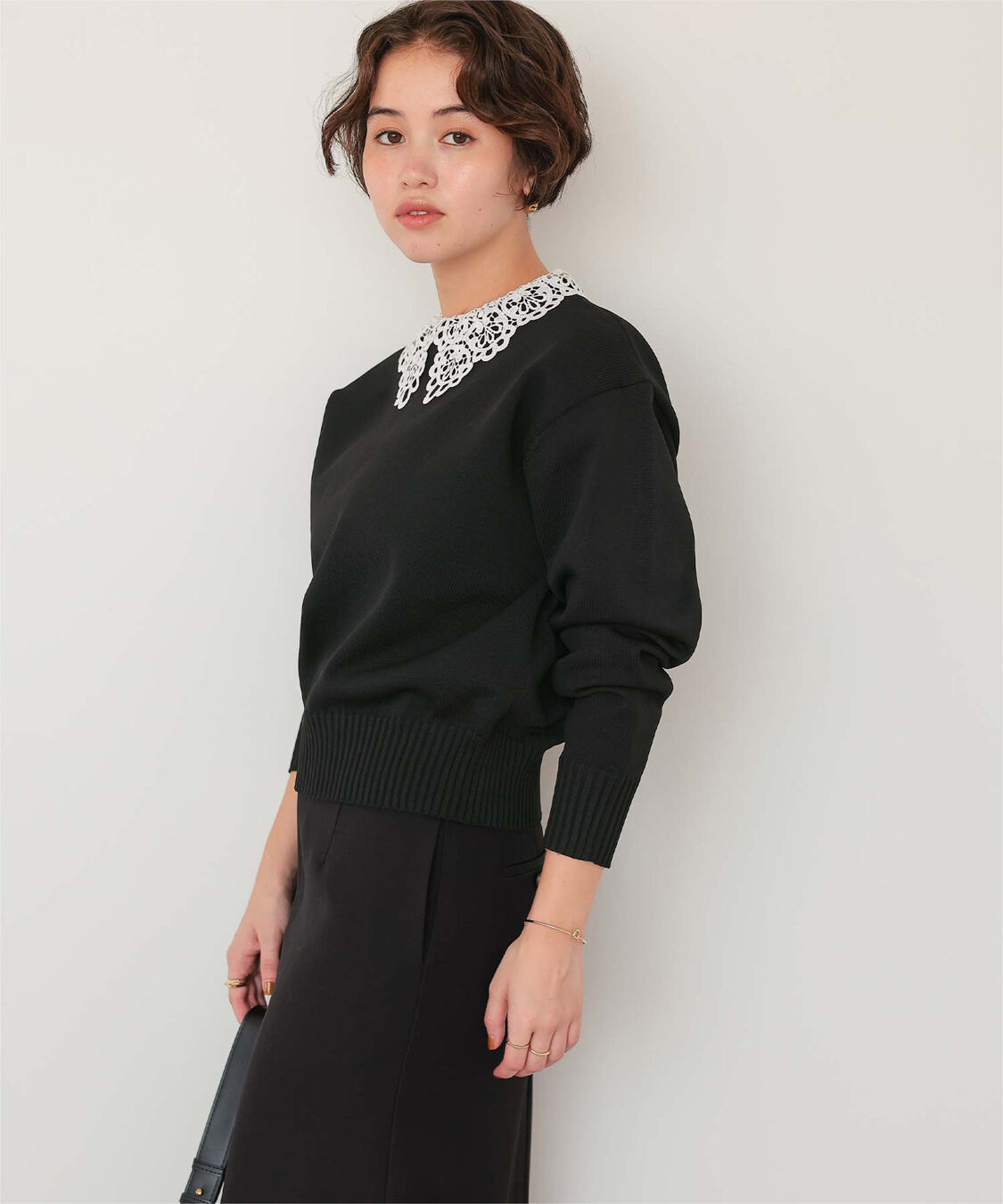 titivate「襟付きニットプルオーバー」|ニット・セーター|