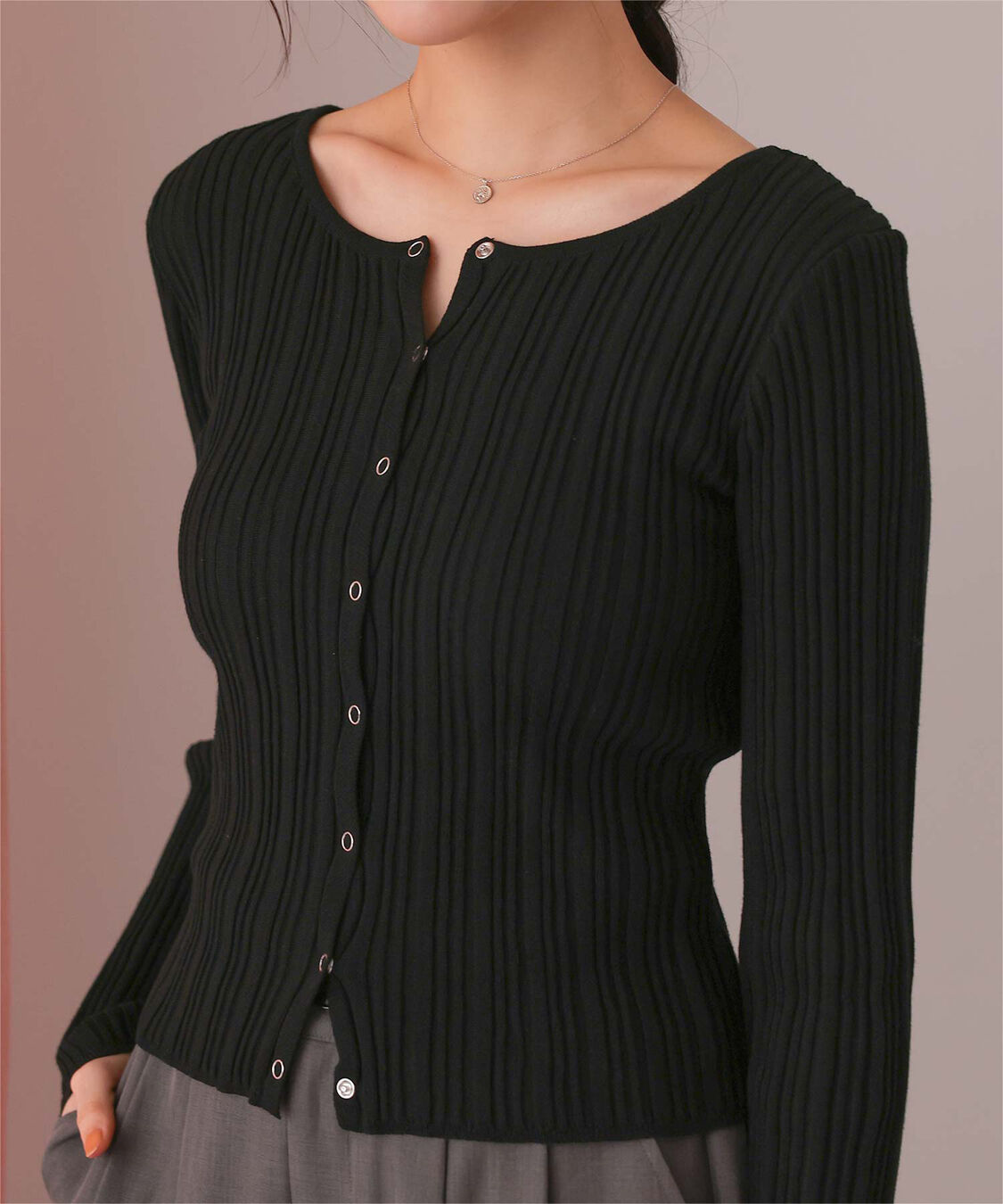 titivate「UVケアリングドットニットカーディガン」|カーディガン|