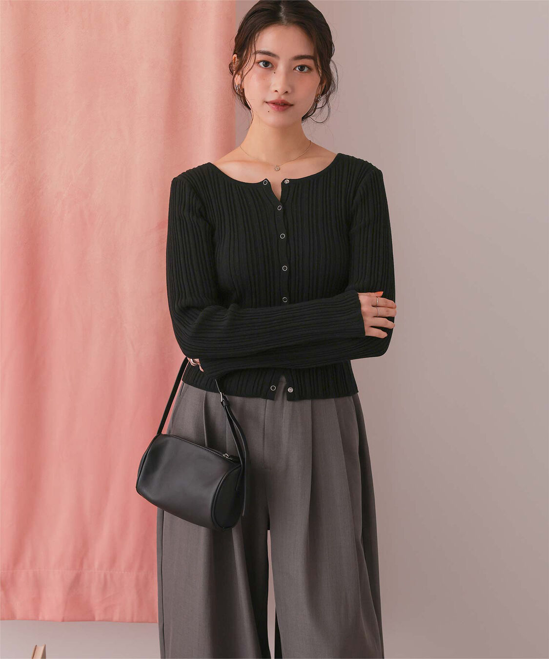 titivate「UVケアリングドットニットカーディガン」|カーディガン|