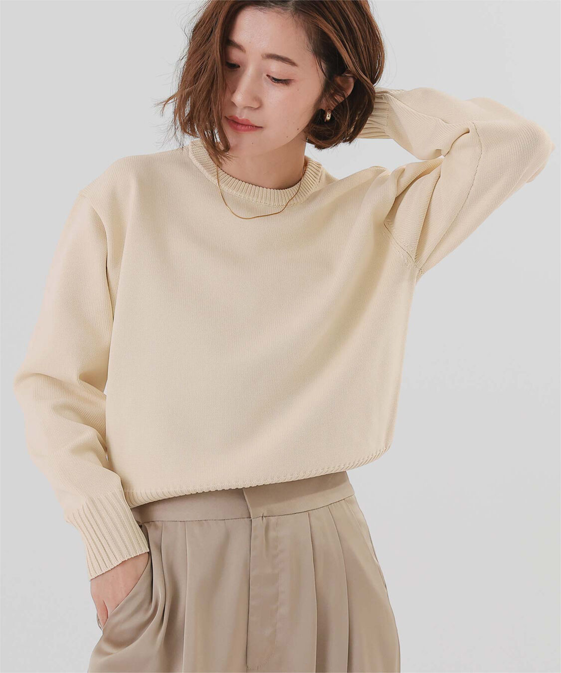 ur's「襟付きニットプルオーバー」|ニット・セーター|