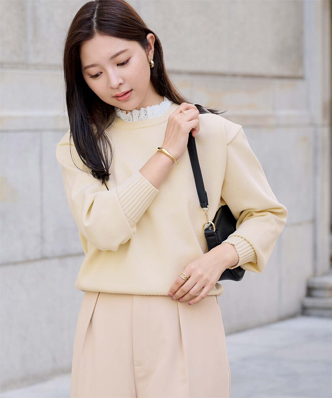 ur's「襟付きニットプルオーバー」|ニット・セーター|