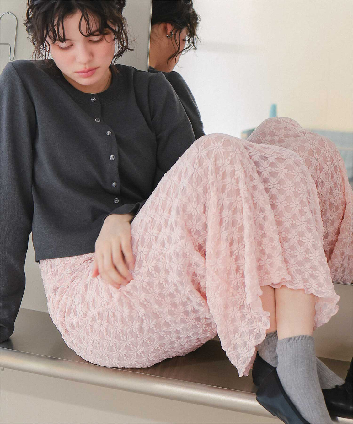 titivate「レースIラインスカート」|スカート|