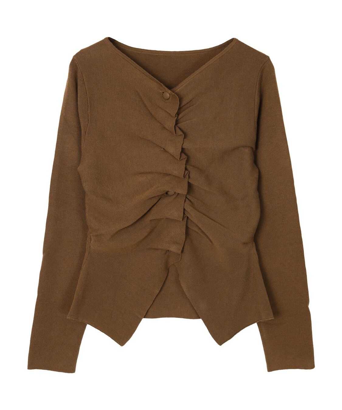 miette「フロントギャザーボタンニット」|ニット・セーター|