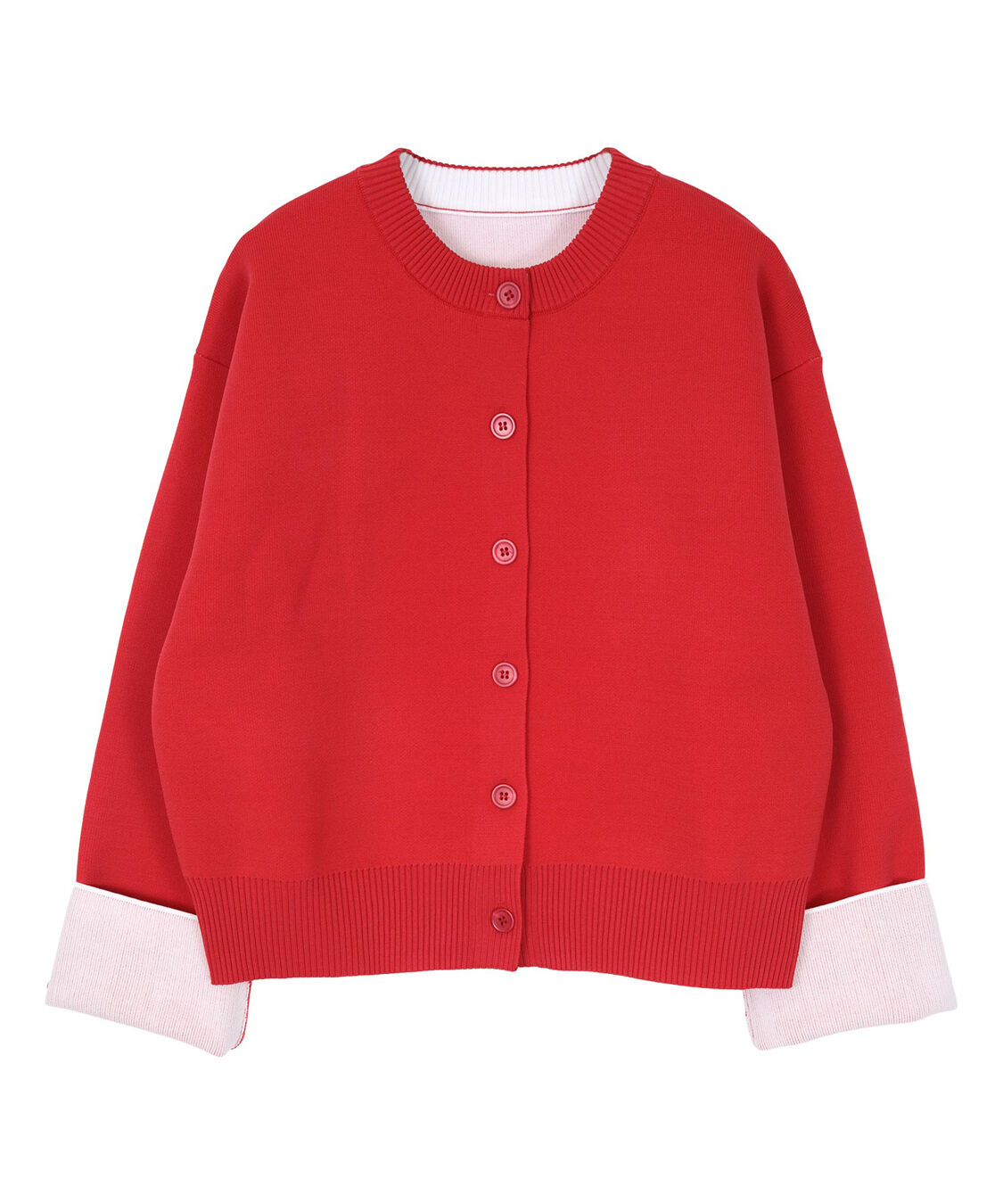 miette「バイカラーデザインニットカーディガン」|カーディガン|