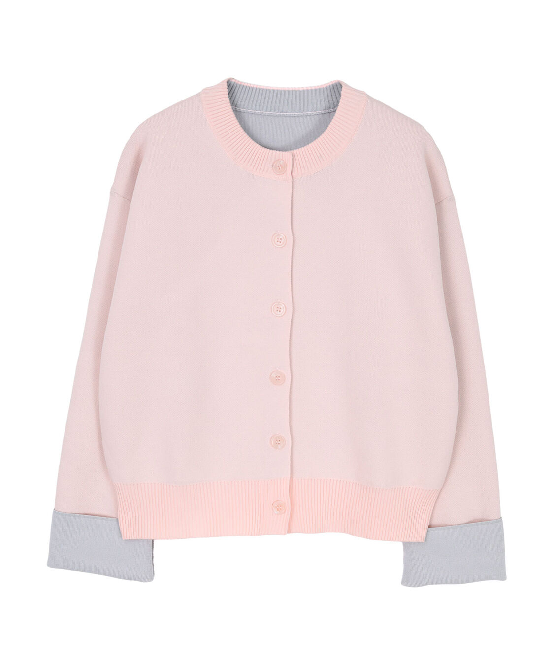 miette「バイカラーデザインニットカーディガン」|カーディガン|