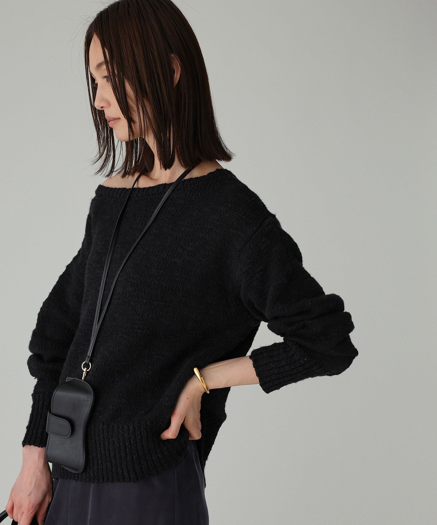 BABYLONE「コットンローゲージプルオーバー」|ニット・セーター|