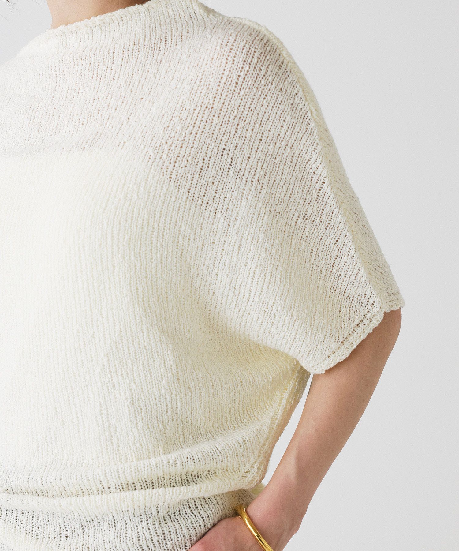 BABYLONE「ニュアンスドレープニット」|ニット・セーター|