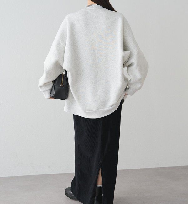  「裏ボアロゴ刺繍スウェット」|プルオーバー|