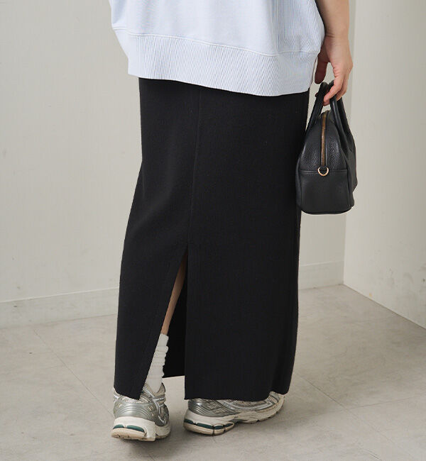  「【Du noir】総針ニットナロースカート」|スカート|