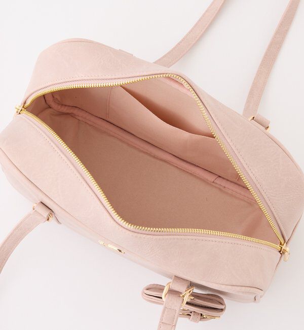  「ハートミラー付きスクエアボストンバッグ」|ショルダー・メッセンジャー|