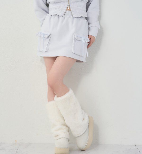  「【セットアップ可能】カットミニスカート」|スカート|