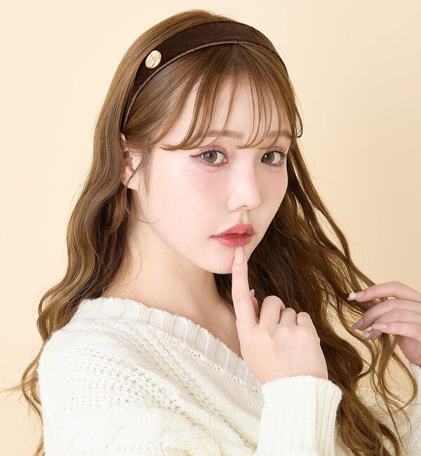  「ゴールドボタン付きカチューシャ」|その他|