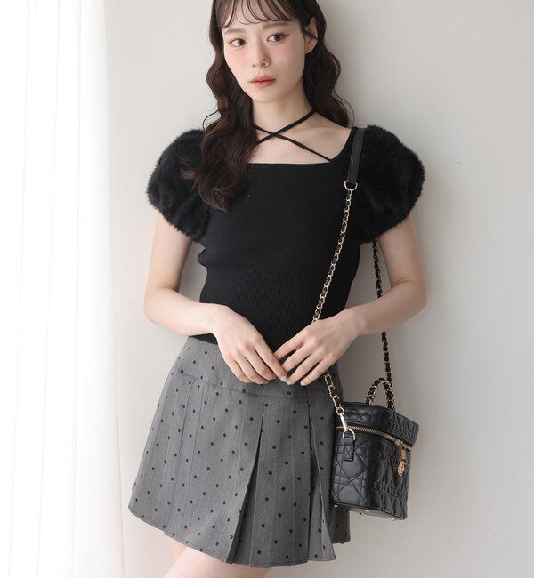  「WEB限定/チャーム付きキルティングバニティバッグ」|ショルダー・メッセンジャー|