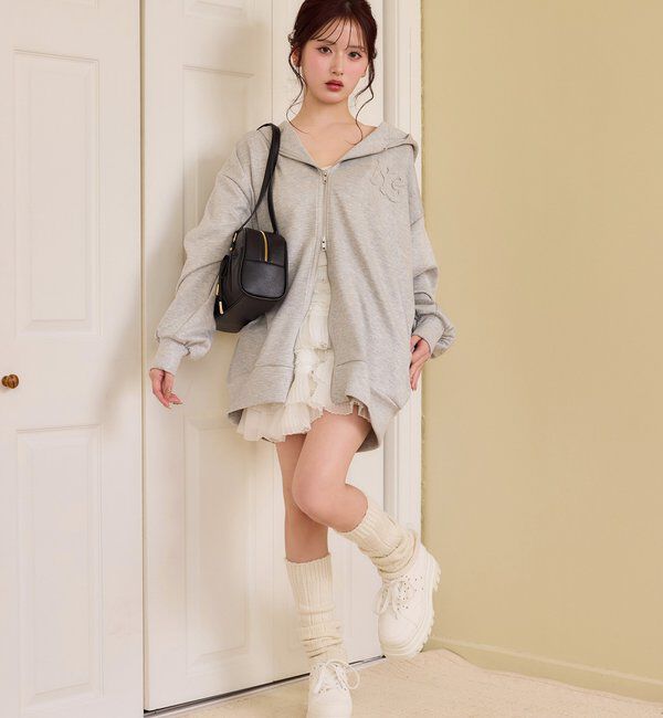  「ロゴグリッターパーカー」|プルオーバー|