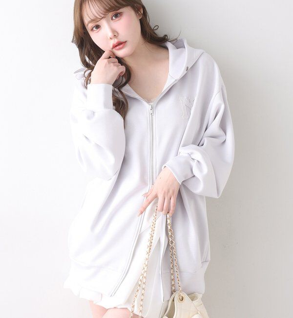  「ロゴグリッターパーカー」|プルオーバー|