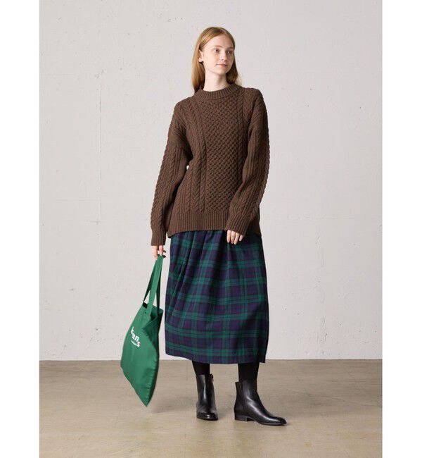 MidiUmi「MidiUmi ケーブルワイドプルオーバー」|ニット・セーター|