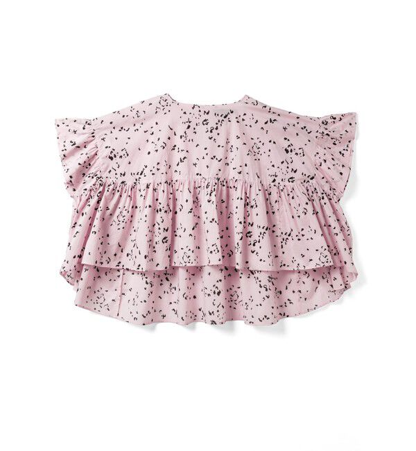 mizuiro ind「mizuiro ind プリントワイドギャザープルオーバー」|シャツ・ブラウス|