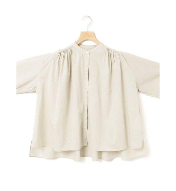 MidiUmi「MidiUmi ギャザーワイドシャツ」|シャツ・ブラウス|