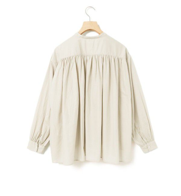 MidiUmi「MidiUmi ギャザーワイドシャツ」|シャツ・ブラウス|