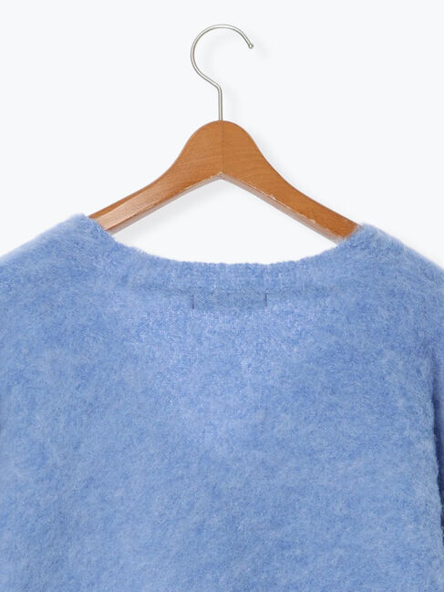 Lugnoncure「起毛Vネックカーディガン」|カーディガン|