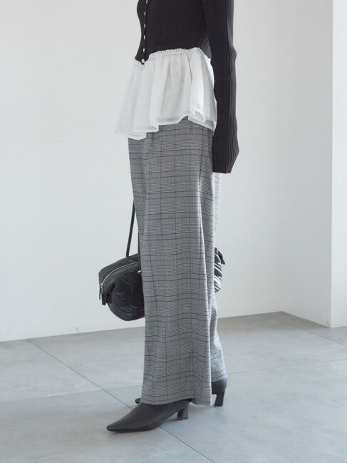 Te chichi「【宮本茉由着用】グレンチェックスラックス」|その他|