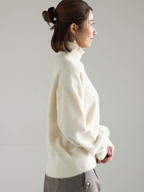 Te chichi「【宮本茉由着用】ハイネックフェザーニット」|ニット・セーター|