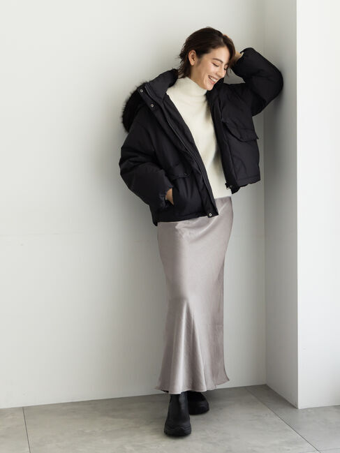 Te chichi「【宮本茉由着用】ハイネックフェザーニット」|ニット・セーター|