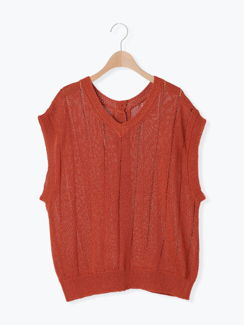 Samansa Mos2「テープヤーン前後2WAYベスト」|ダウンベスト・ベスト|