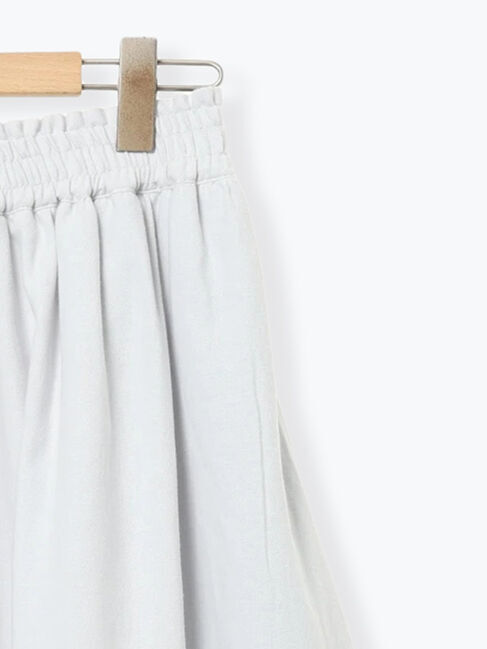 Samansa Mos2「裾モチーフ刺繍ギャザースカート」|スカート|