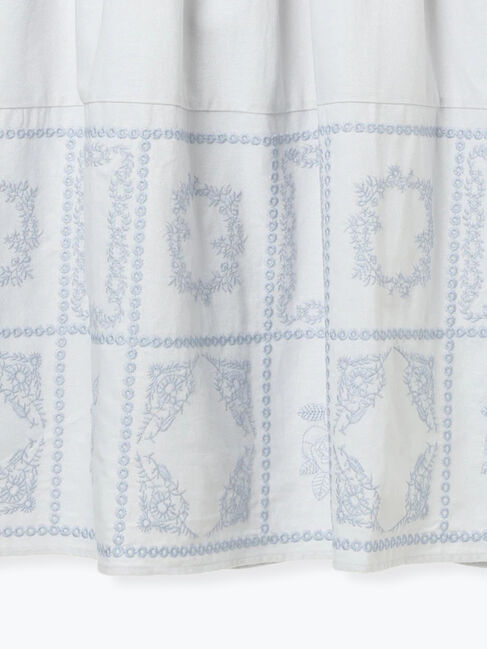 Samansa Mos2「裾モチーフ刺繍ギャザースカート」|スカート|