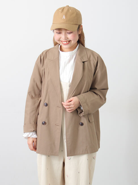 Samansa Mos2「ダブルテーラードジャケット」|その他|ベージュ
