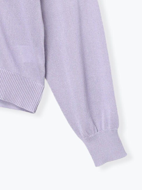 Samansa Mos2「襟フリルニットカーディガン」|カーディガン|