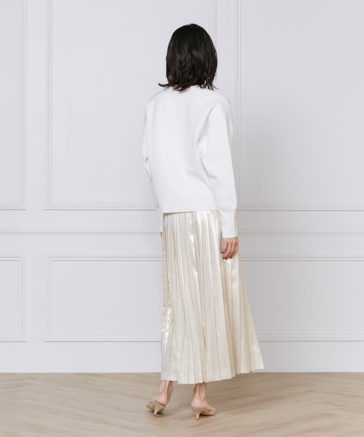 INED「《大きいサイズ》スムースカーディガン」|カーディガン|