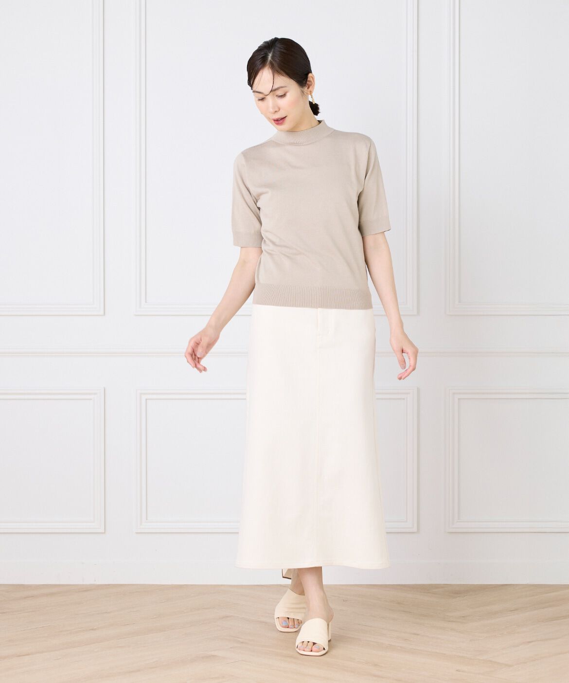 DAY by DAY it&rsquo;s international「ハイネック5分袖ニット」|ニット・セーター|