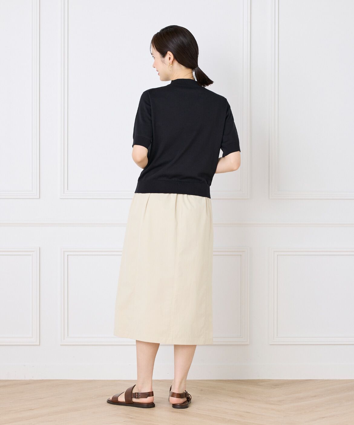 DAY by DAY it&rsquo;s international「ハイネック5分袖ニット」|ニット・セーター|