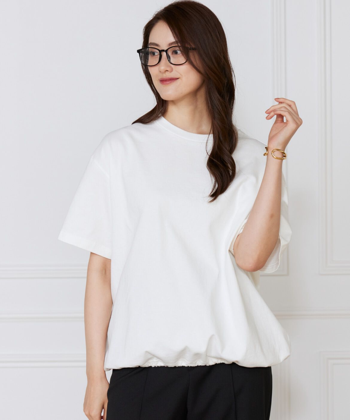 DAY by DAY it&rsquo;s international「ドロストヘムTシャツ」|Tシャツ・カットソー|オフホワイト1