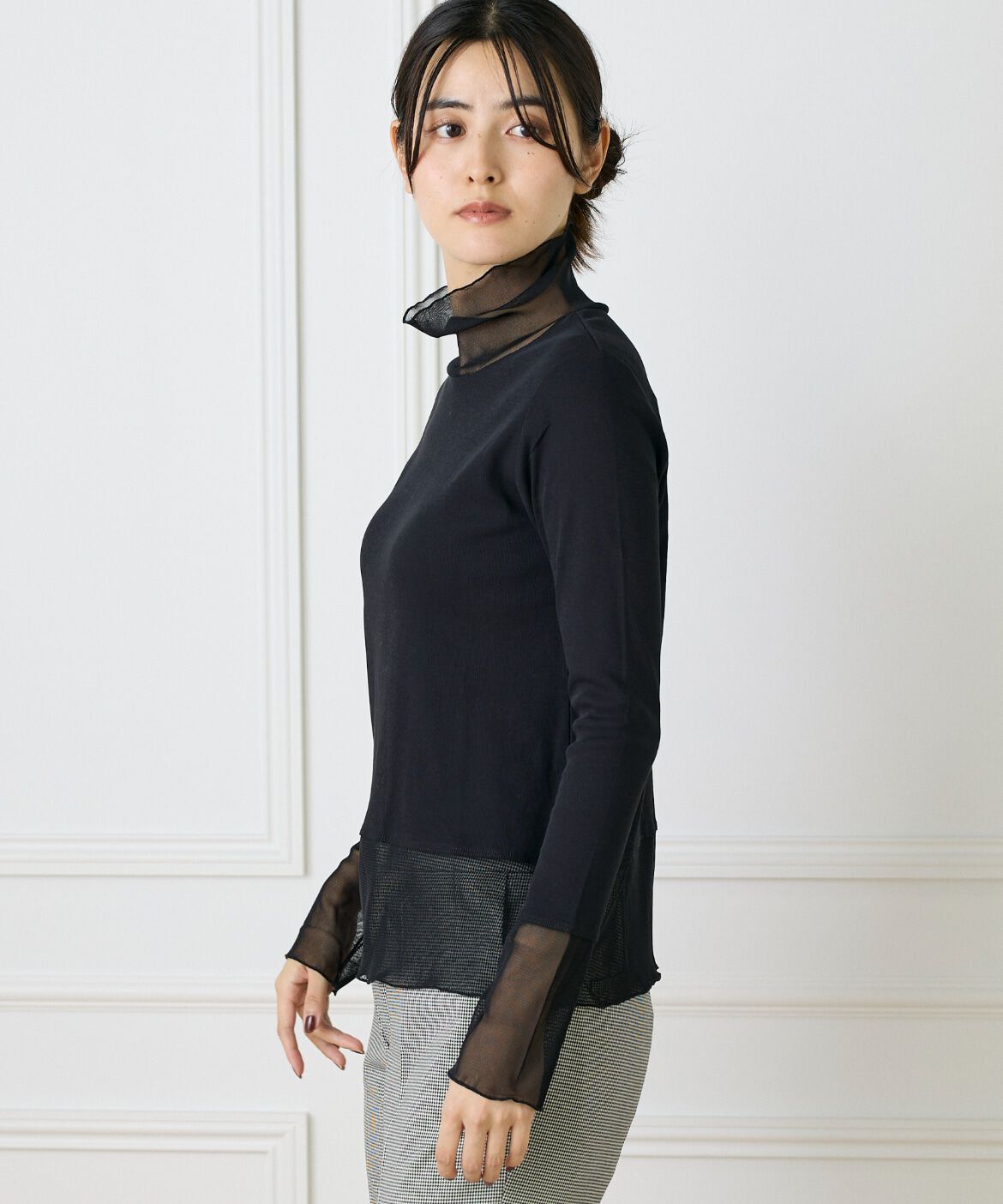 DAY by DAY it&rsquo;s international「チュールドッキングハイネックカットソー」|Tシャツ・カットソー|