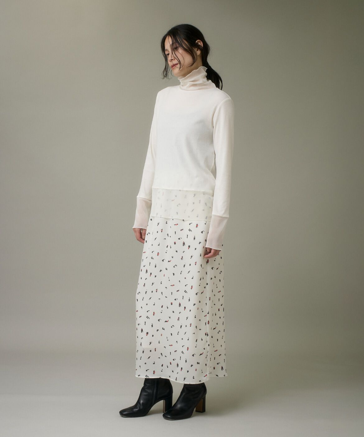 DAY by DAY it&rsquo;s international「チュールドッキングハイネックカットソー」|Tシャツ・カットソー|