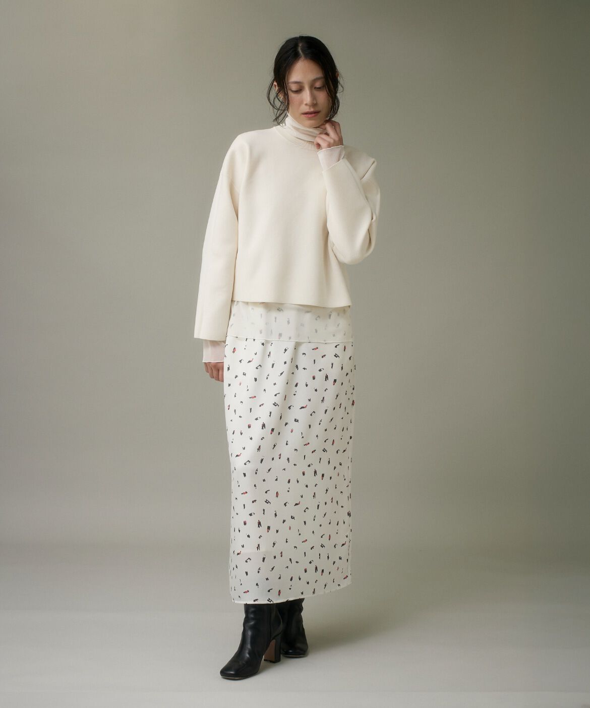 DAY by DAY it&rsquo;s international「チュールドッキングハイネックカットソー」|Tシャツ・カットソー|