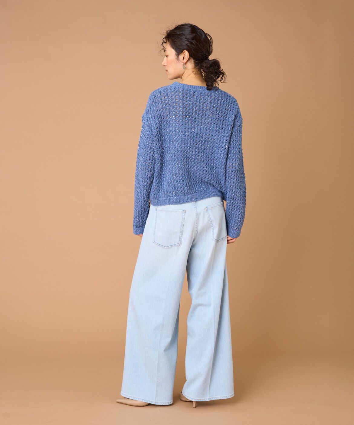 INED「スパンコールニット」|ニット・セーター|