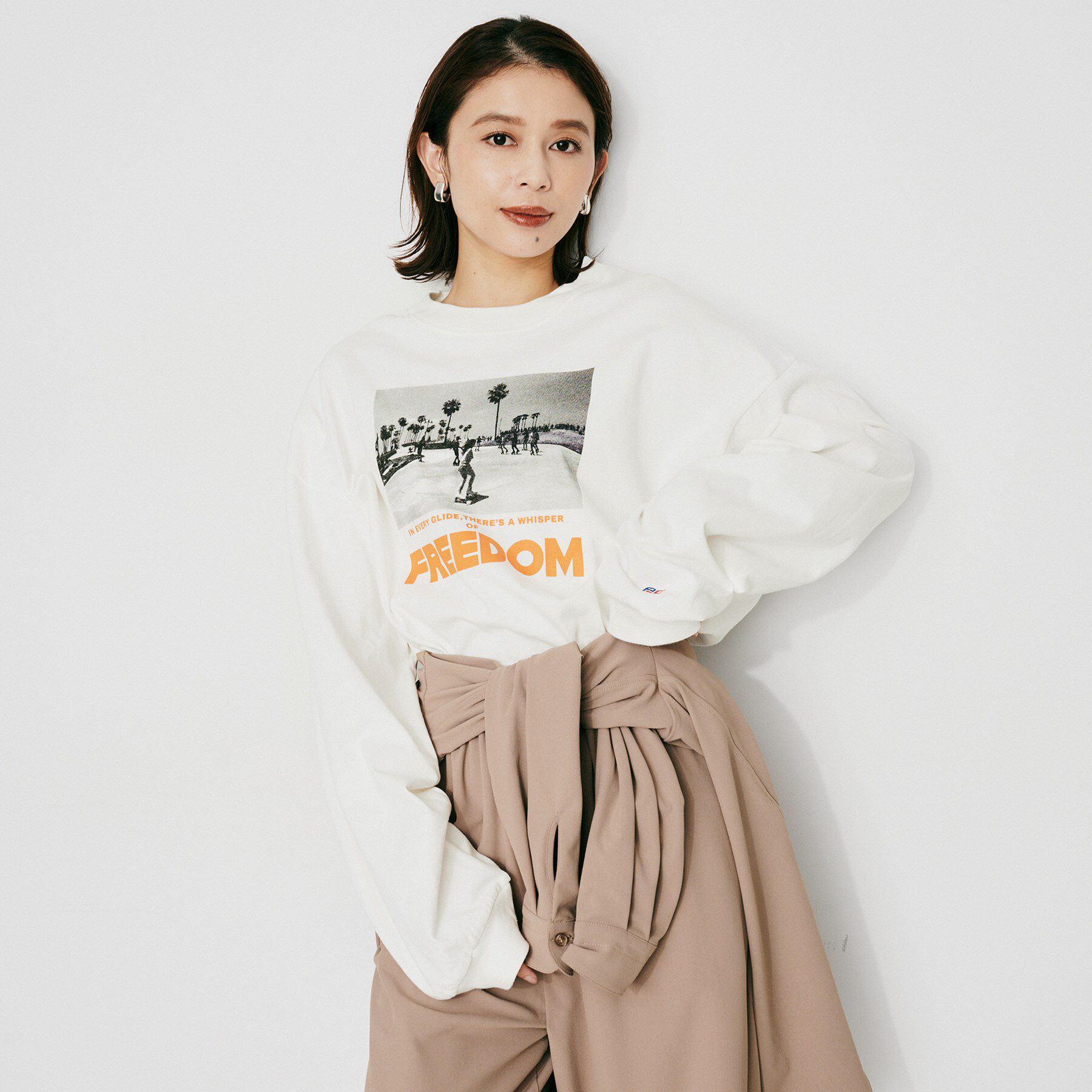 UNTITLED「【PARROTT CANVAS】フォトメッセージL／Sティーシャツ」|Tシャツ・カットソー|