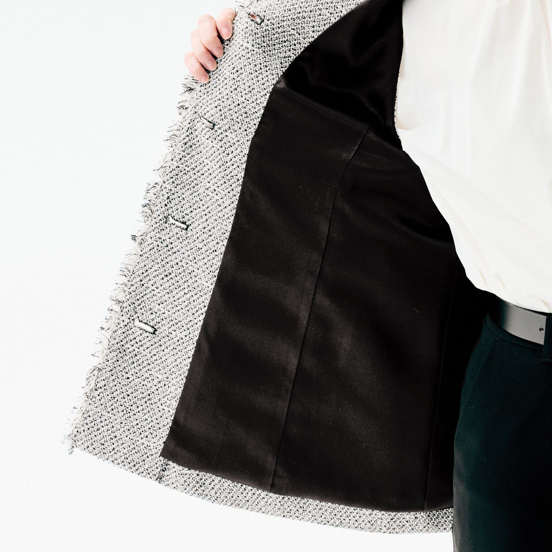 UNTITLED「【オンオフ使える】スラブツイード ジレ」|ベスト・ジレ|