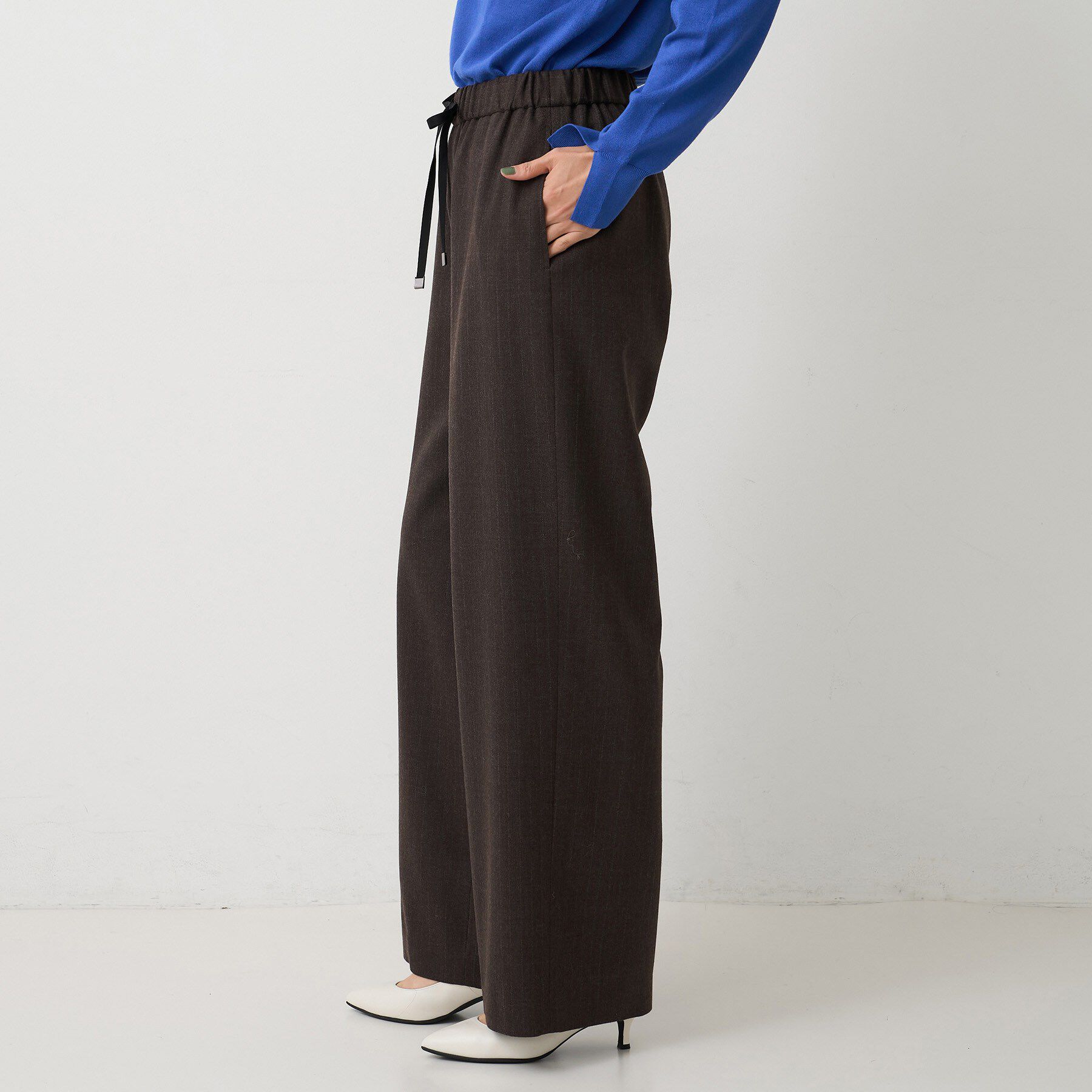 UNTITLED「【ウエストゴム/リラックス】ソフトフラノワイドパンツ」|その他|