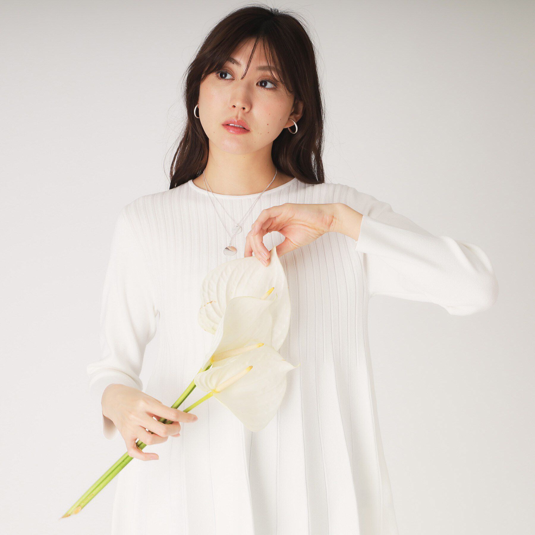 COUP DE CHANCE「【洗える／ヒップ丈】Aラインニットプルオーバー」|ニット・セーター|