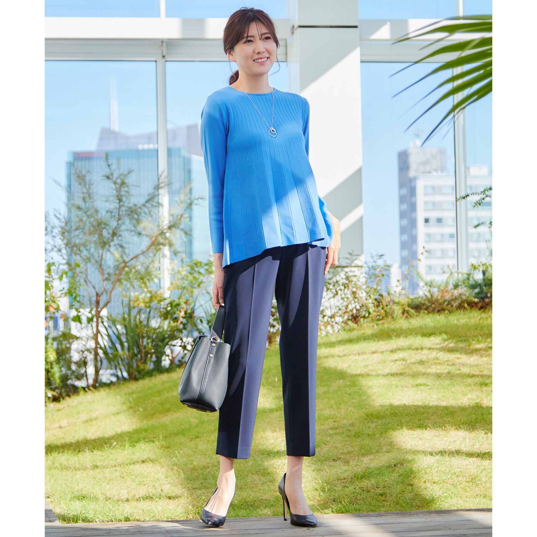 COUP DE CHANCE「【洗える／ヒップ丈】Aラインニットプルオーバー」|ニット・セーター|