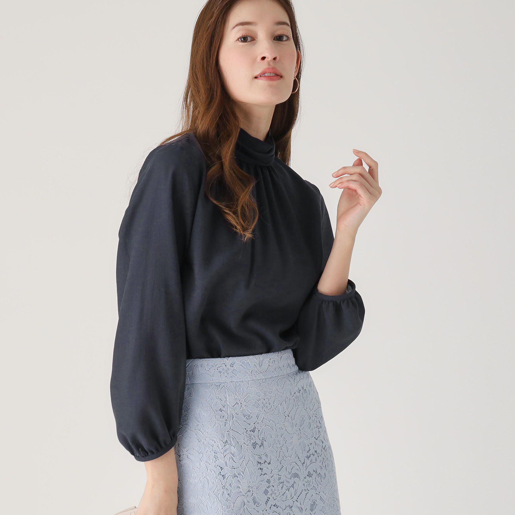 COUP DE CHANCE「【洗える／日本製】ねじりデザインブラウス」|シャツ・ブラウス|