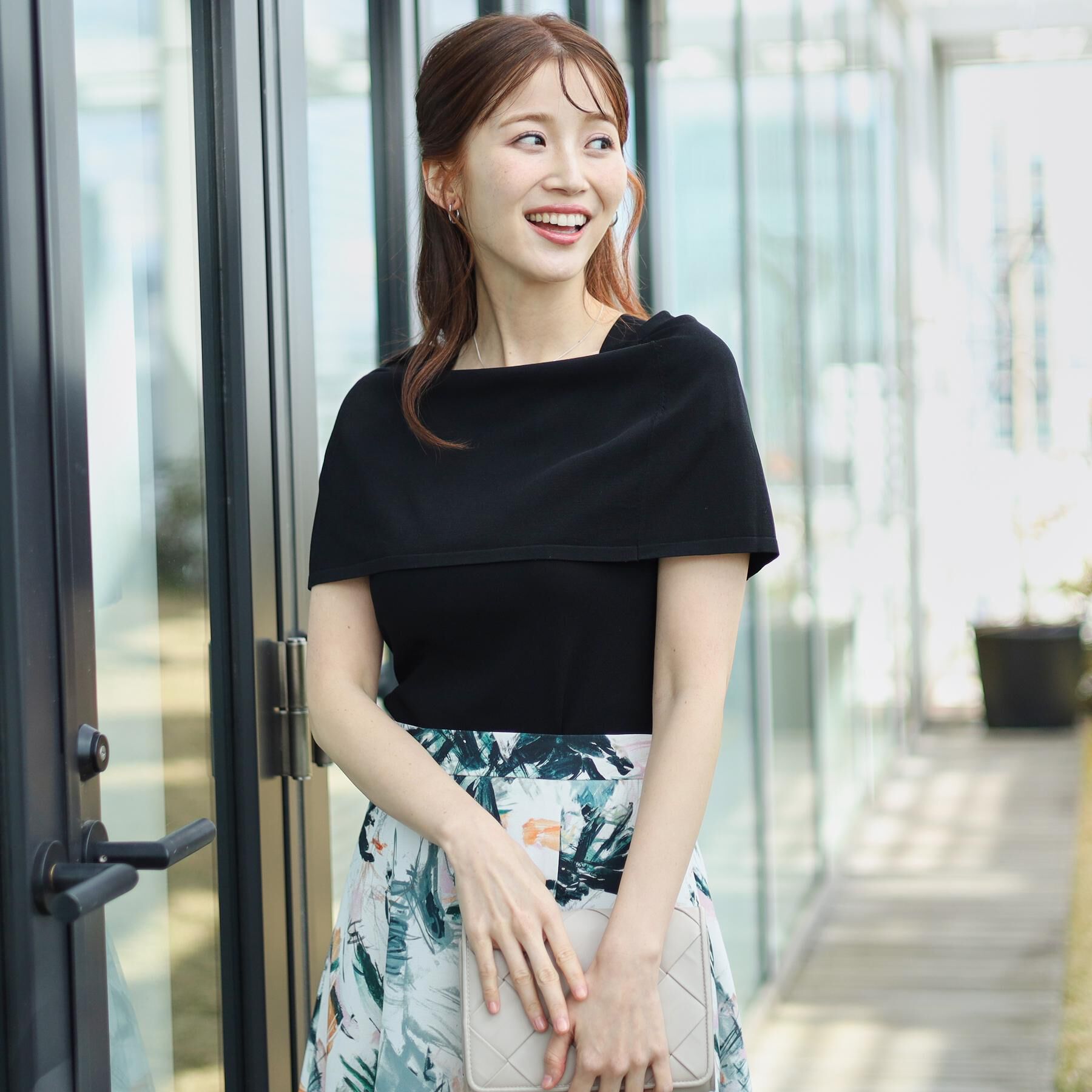 COUP DE CHANCE「【洗える】オフショルダーニットトップス」|ニット・セーター|